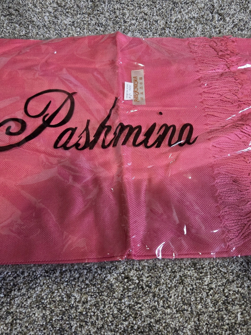 Women's Pashmina Scarf Shawl Wrap Pink Soft